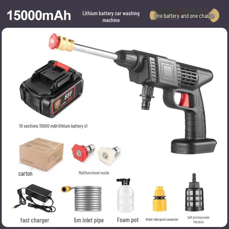 Powerful Wireless High-Pressure Car Washer with Lithium Battery