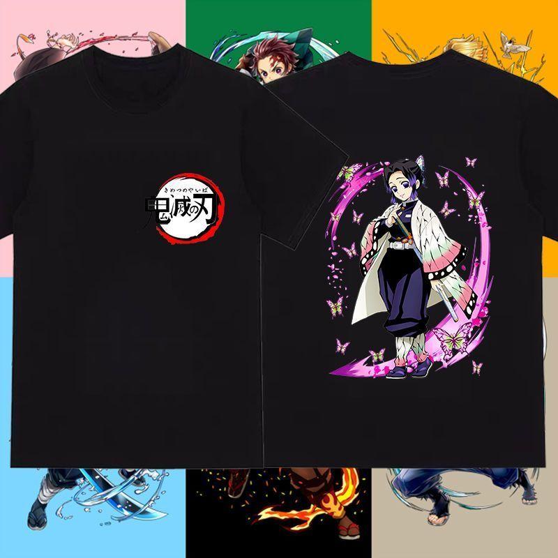 

Kazuyuki Tsubasa s Summer Anime Double Sided Printed Loose Casual Printed Pattern T-shirt Top S