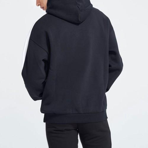 Puma Men's Casual Color-Blocked Pullover Hoodie In Black