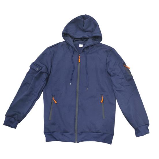 Hanorac Gros pentru Bărbați cu Fermoar, Cald, cu Glugă, cu Buzunare cu Fermoar, Jachetă Sport Casual de Toamnă Iarnă pentru Sală, Activități Zilnice, Streetwear