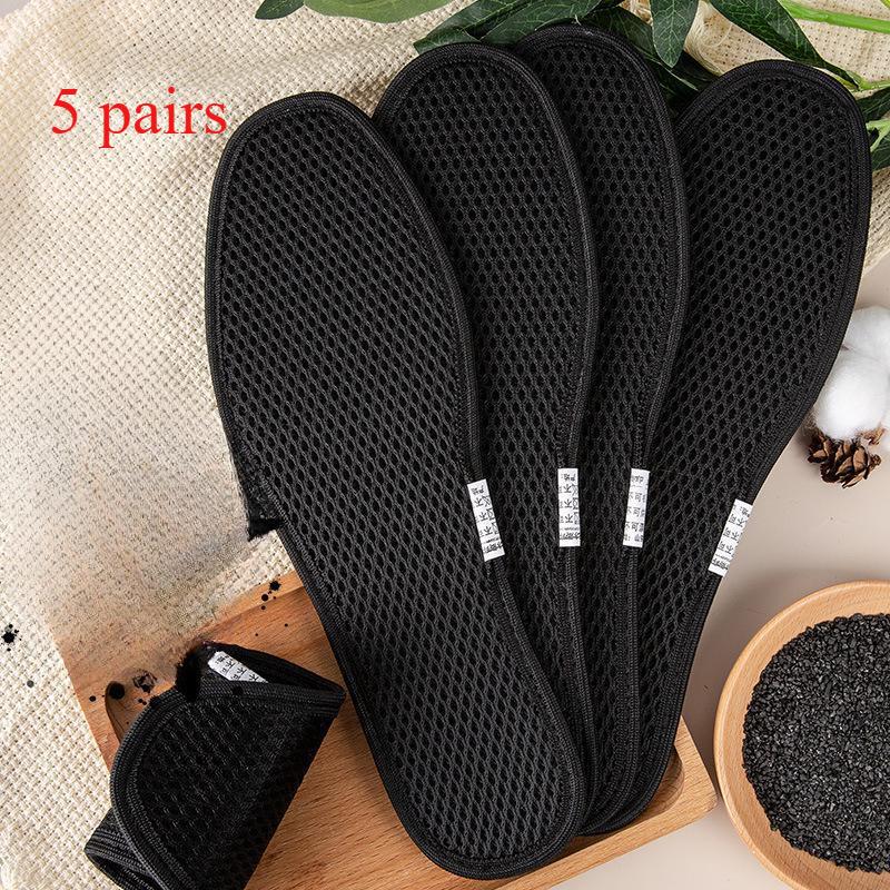 

(5 пар) Полинові дезодоруючі устілки - Вологопоглинаючі, дихаючі та м які еластичні 36 чорний