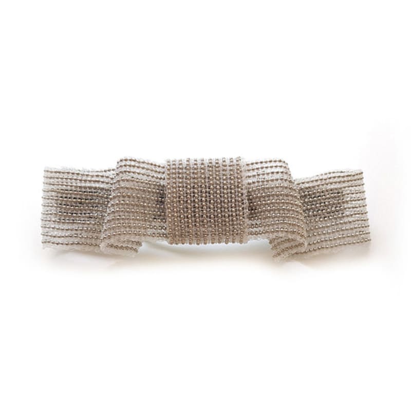 RACOHA Bling Net Ribbon Hair Pin (beaded Metal Ribbon Hair Pin)