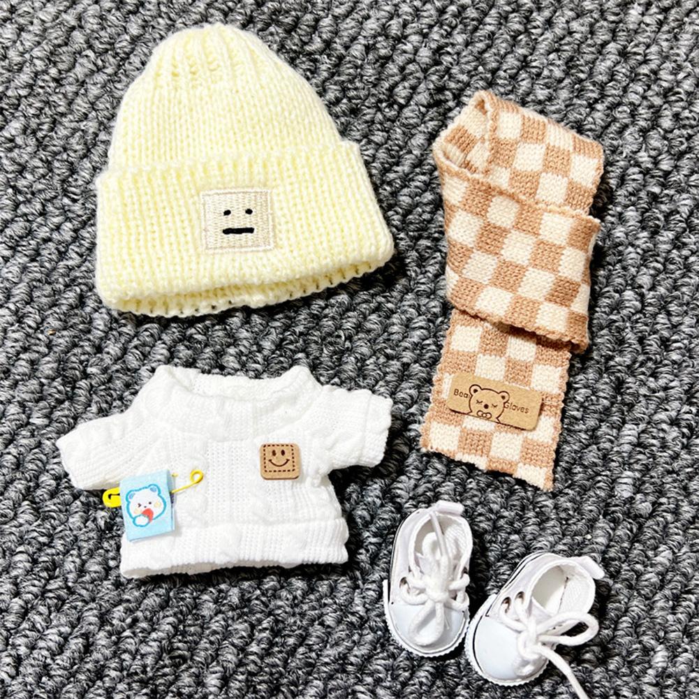 

Для 17 см Кукольная одежда Лабубу Модная одежда Толстовки Кукольная одежда Цветовые толстовки Кукольные аксессуары Милые украшения Маленькая одежда 05