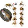3Pcs 15 Different Styles  Realistic Nymph Dry/ WetFlies   Trout Fish Trout Fly Fishing Bait Artificial Lures