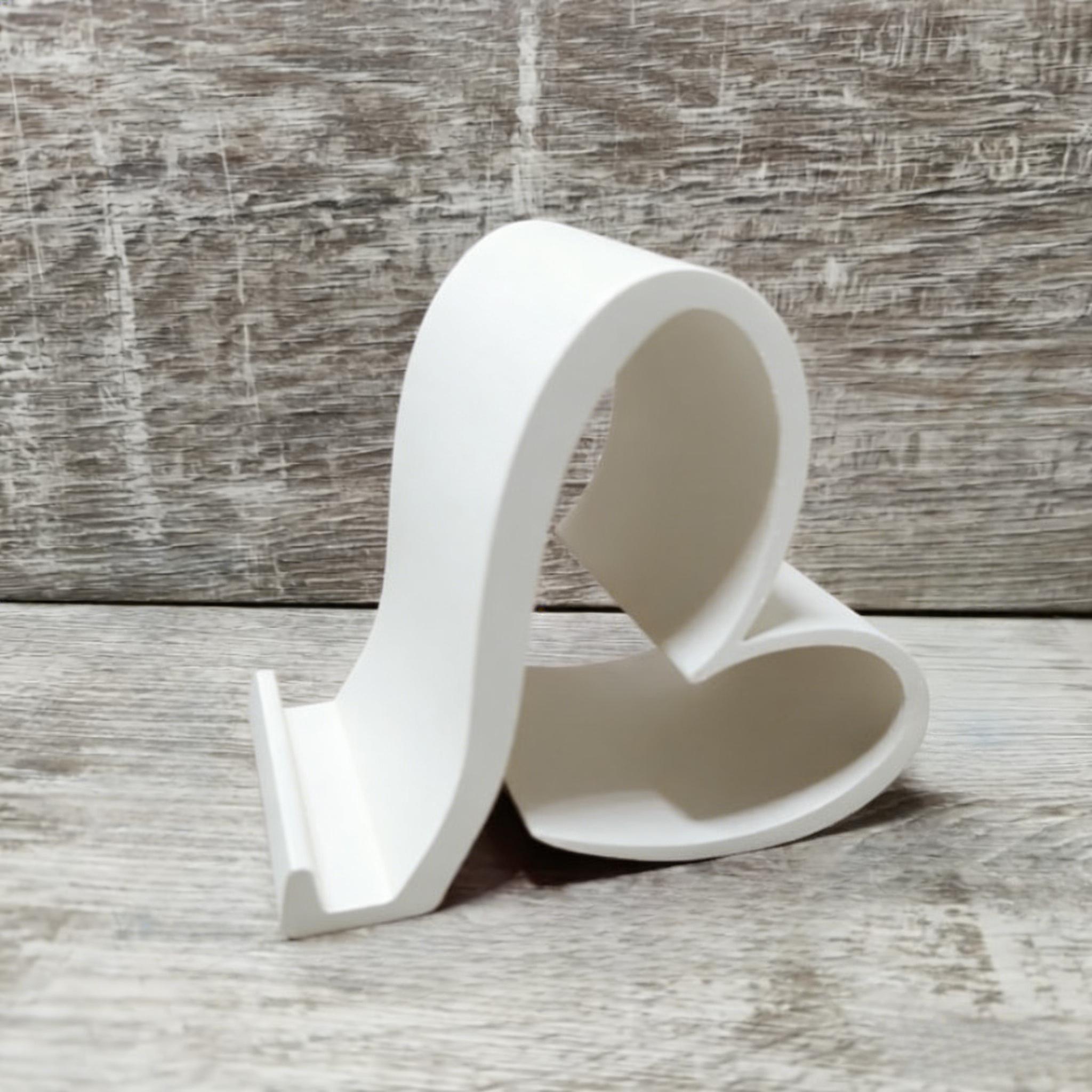 Valentine Gift Heart Shape Phone Stand Red or White Color Portable Home Acssory for Wife Girlfriend Present