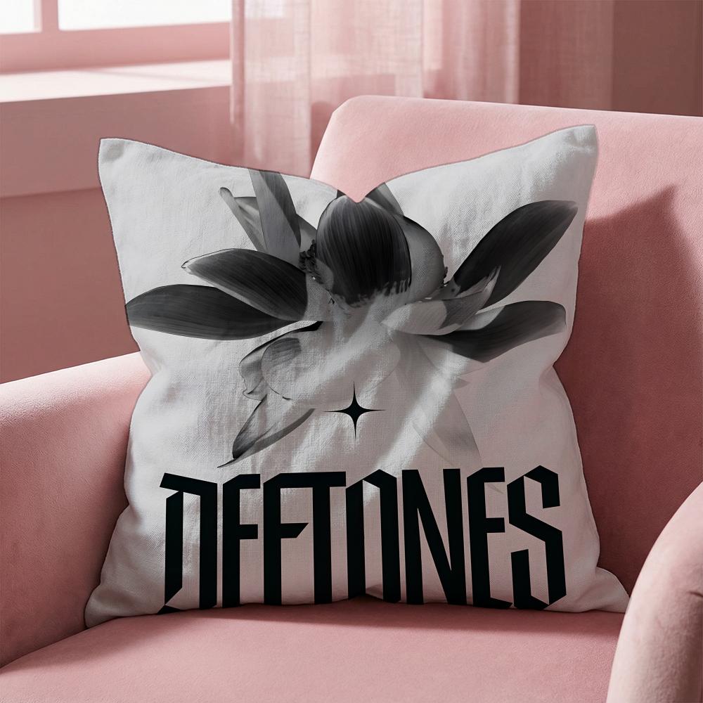 Deftones Cushion Cover Multi-Scene Pillow Cover for Home & Car - Reversible, Soft & Durable for Daily Use