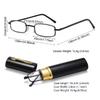 1/2 PCS New Fashion Mini Portable Clip Case Tube Reader Glasses Slim Pen Reading Glasses  Eyeglasses with Box for Men Women