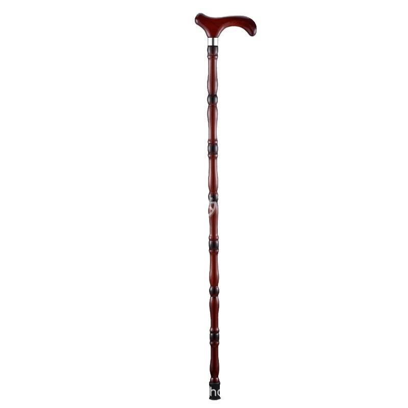 Solid Wood Non-Slip Walking Stick - Lightweight Gentleman's Cane & Hiking Aid