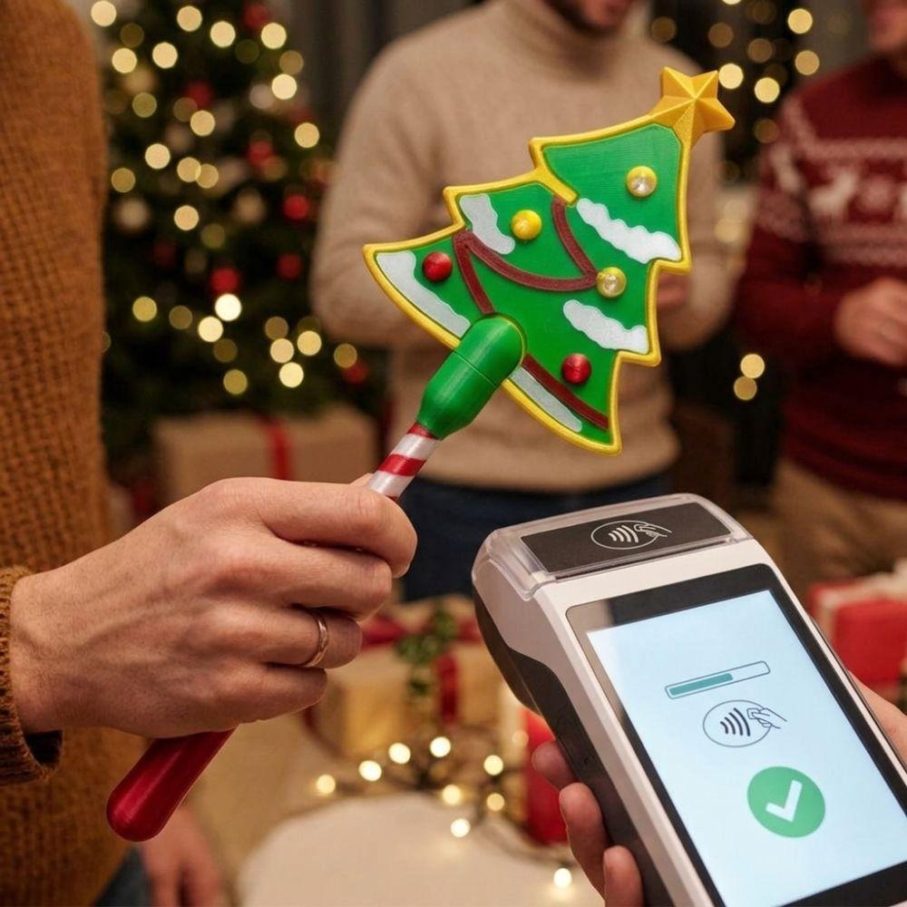Non-Contact Christmas Payment Magic Wand Handheld Card Reader Tap Wand Party Gathering