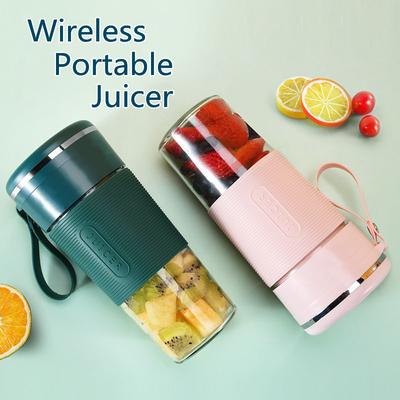Presse-agrumes Portable sans fil, Rechargeable par Usb, Mini mélangeur de Smoothie, mélangeur de jus de fruits, presse-agrumes électrique, tasse en verre
