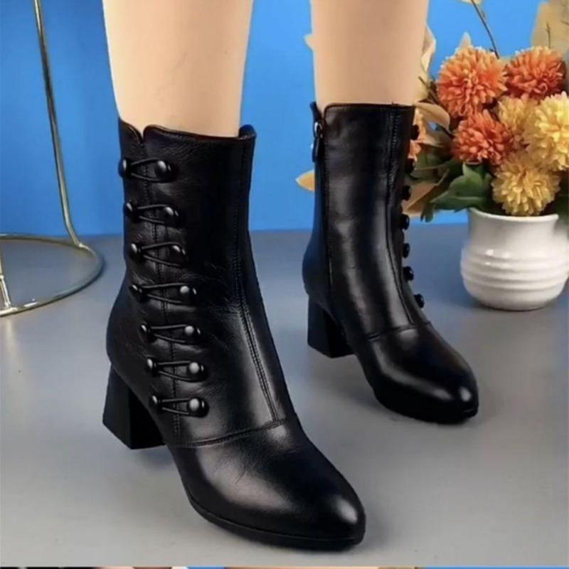 Chelsea High Boots Women New Winter High Heels Shoes Women Fashion Sexy Warm Ankle Boots Designer Pumps Shoes