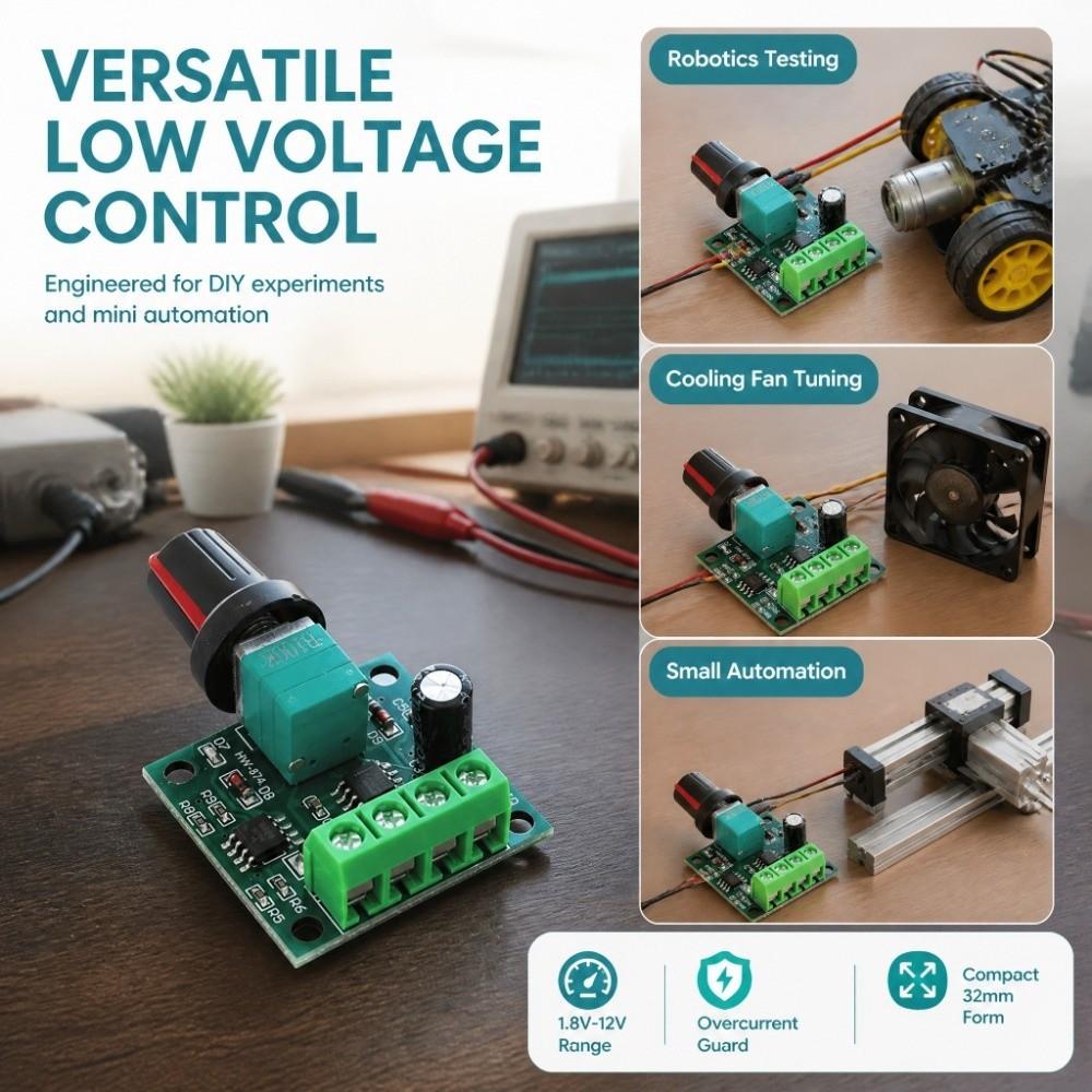 2pcs / 6pcs 1803BK 1803B PWM Speed Controller 2A 30W Electric Motor Controller For Tools
