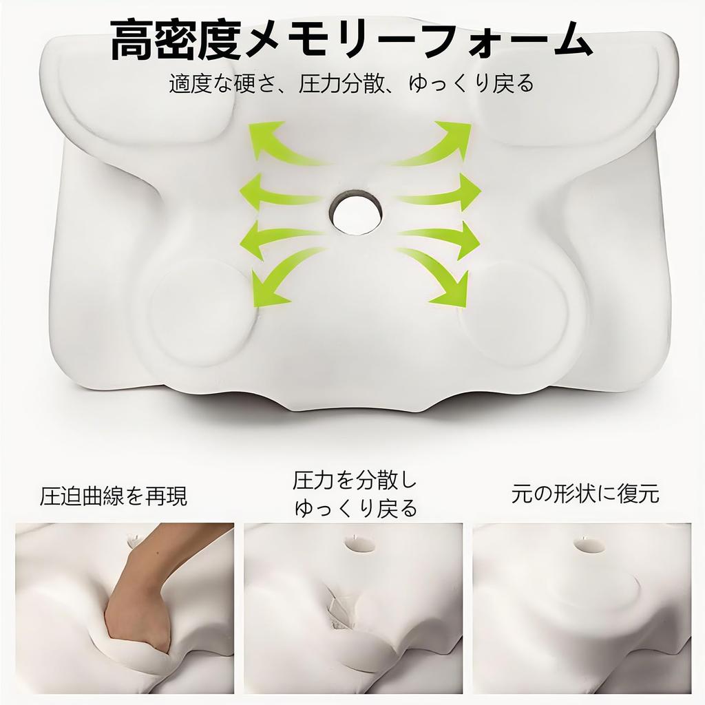 Comfortable Sleep Pillow, Memory Foam, Suitable for Side and Back Sleepers, Height Adjustable, Washable Cover, Perfect Birthday Gift for Parents