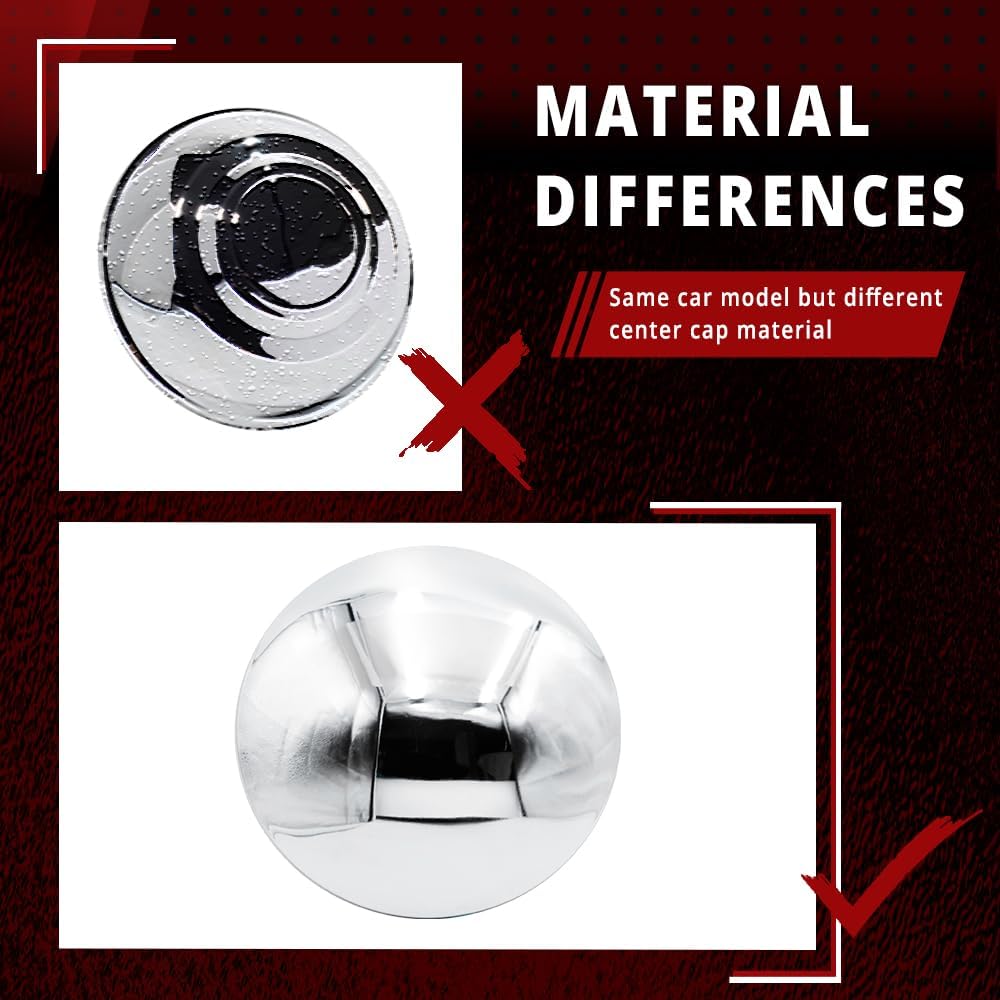 Semi Truck Hub Covers 8.9" Dome Style Hub Caps 5 Even Notched Chrome Mirror Finish Semi Hub Cap Covers for Rear Semi Truck Wheels, 1 PC