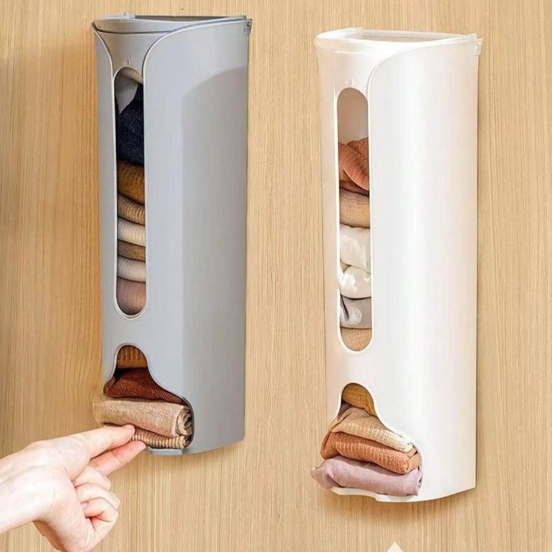 Platzsparender wandmontierter Unterwäsche- und Socken-Organizer-Ständer - Kein Strom erforderlich, einfache Installation, hängende Aufbewahrungsschublade für Heimschrank