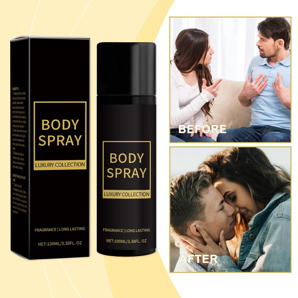 Men's Body Spray, Long-lasting Light Perfume, Fresh Perfume, Neck And Wrist, Mild, Portable And Portable Perfume(100ml)