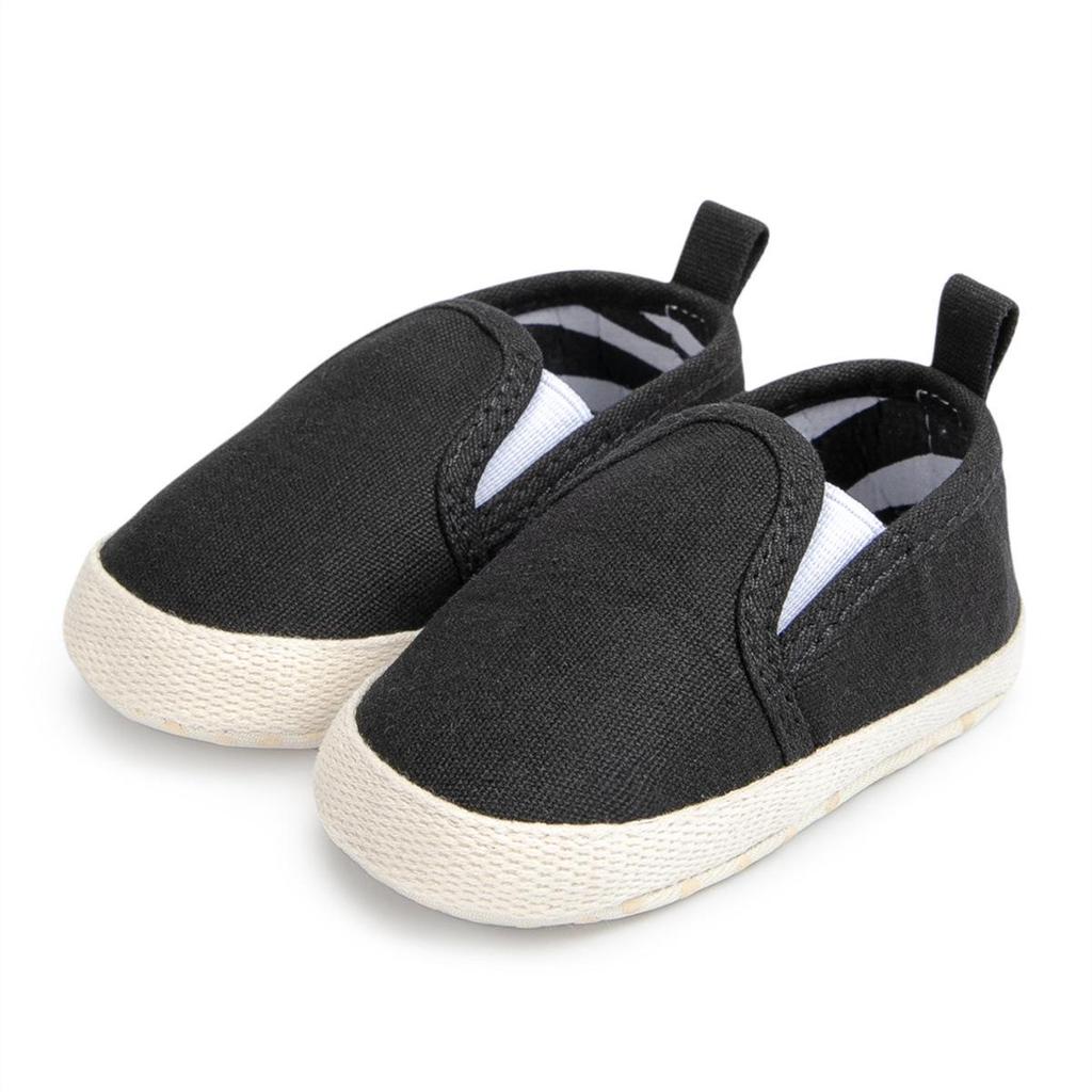Casual Canvas Slip-On Shoes for Baby Boys, 0-1 Year, Soft Sole, Versatile Style