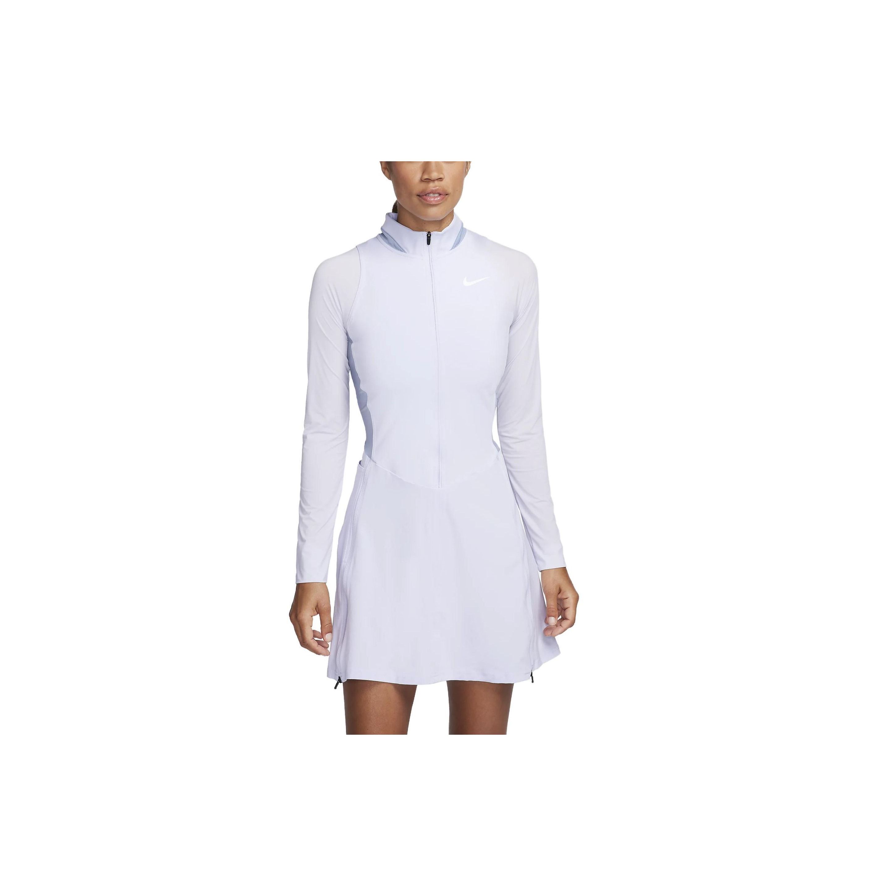 

Nike Solid Color Short Sleeve Dress Women dresses Light-Purple DR5664-536 XS