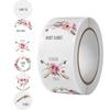 500 Self-Adhesive Thank You, Dessert, Cake, & Baking Stickers - Cartoon & Floral Styles for Children & Wedding Rewards