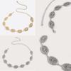 Western Style Hollow Metal Waist Chain With Carved Details For Womens Fashion Accessory