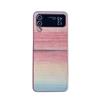 Iridescent Leather Texture Phone Case for Samsung Galaxy Z Flip7/6/5/4 - Folding Protective Cover