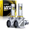 AUXITO 9005 HB3 Bulbs, 48000LM 1000% Brighter 6500K Cool White Light With Fan, DRL Daytime Running Light Bulb LED Fog Light 30 Years Lifespan, No