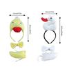 Cartoon Duck Geese Headbands Lovely Tail and Bowtie Hair Hoop Stage Hairbands