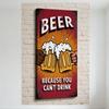 Vintage Beer Metal Tin Sign with Clinking Mugs Retro Red Background Bar Decor for Man Cave Cafe Home Wall Art Plaque