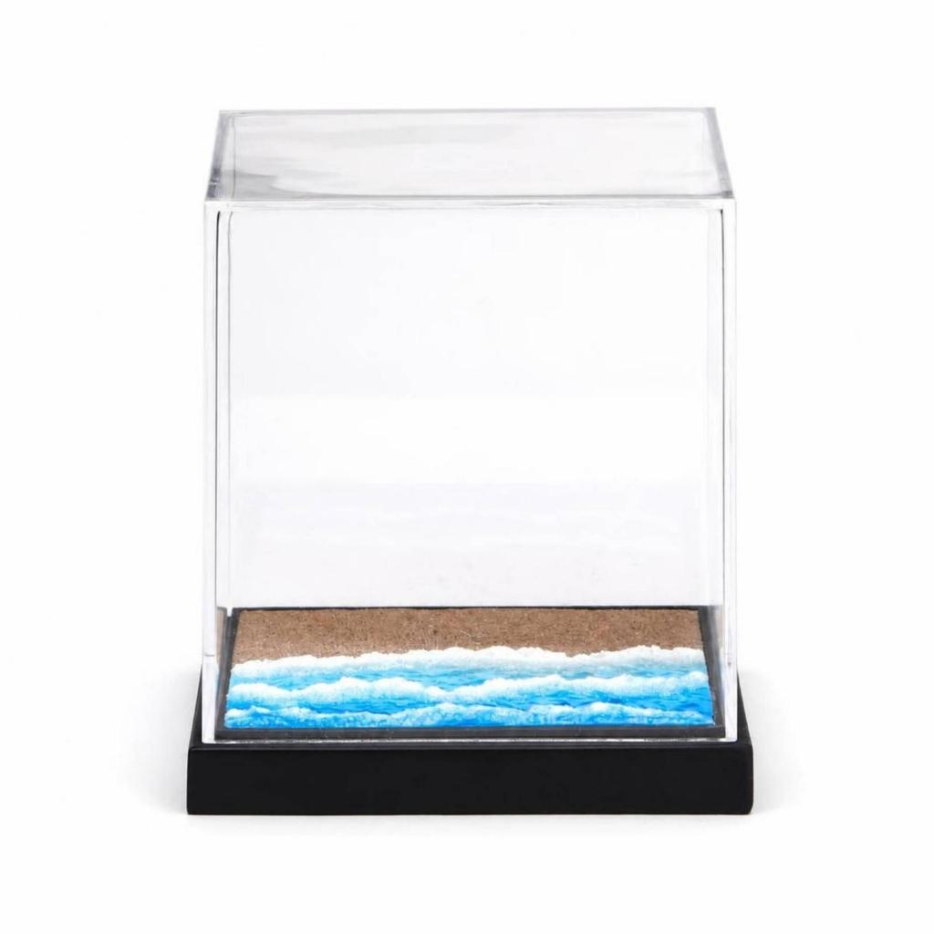 Acrylic Display Case with Dust Cover Dustproof Miniature Clear