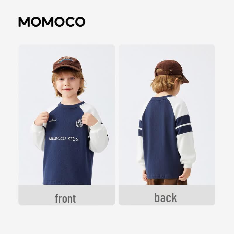 MOMOCO Boys' Long Sleeve Cotton T-Shirt