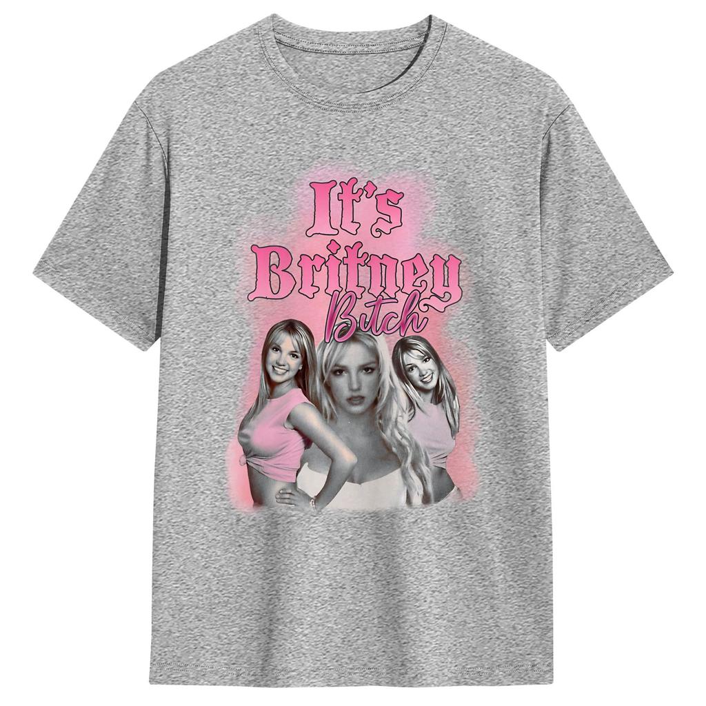 Harajuku T Shirt Summer Its Britneys Spears Novelty T Shirts 100 Cotton Tshirt for Unisex Y2K Retro Short Sleeve Tops