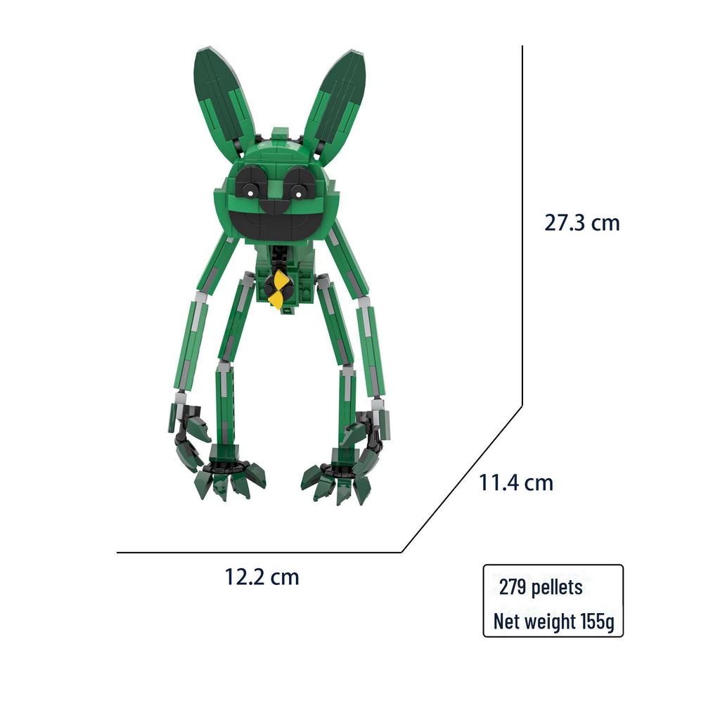 Poppy3 Smiling Critters: Sleepy Cat Building Blocks