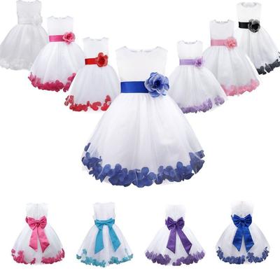 שמלות שושבינה פרחוניות שמלות פורמליות ללא שרוולים לילדה פעוטה מסיבה יום הולדת שמלת נשף