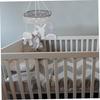 Crib Mobile with Cartoon Clouds Rainbow Rabbits Owl, Baby Nursery Decor, Newborn Soothing Toy, Musical Mobile for Infants