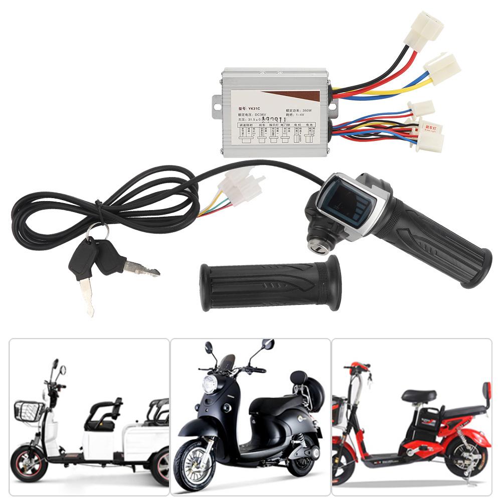36V350W Electric Quantity Throttle Grip with Lock Controller Accessory for Electric Bike