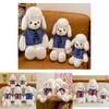 Adorable Plush Dog Toy With Scarf Charming Stuffed Animal For Kids Home Decor