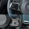 Dry Carbon Fiber For MINI Cooper S E SE J01 EV F65 F66 F67 J05 U25 Countryman 2024 Steering Wheel Button Frame Trim Sticker