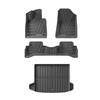 LUCKEASY for Kia Sportage (Only Hybrid) 2023-2024 Car Floor Mats TPE Trunk Mat Cargo Liner / Backrest Protection Pad Accessories