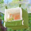 Pet Bird Parrot Cages with Heating Pad Warm Plush Hammock Hut Tent Bed Hanging Cave for Sleeping and Hatching Bird Accessories