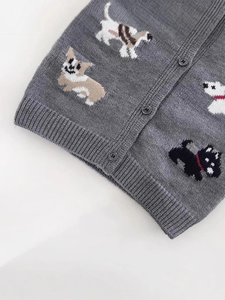 Unisex Toddler Knit Cardigan - Spring/Autumn Style for Boys & Girls