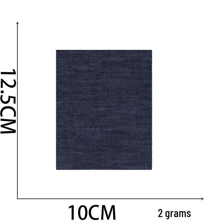 Howling Denim Knee Patches: 5 Color Mix, Embroidered Iron-On, Cuttable Fabric Patches