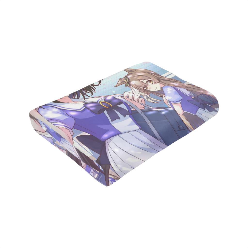 Uma Musume Pretty Derby Blanket Flannel Decoration Multifunction Lightweight Throw Blanket for Sofa Couch Quilt