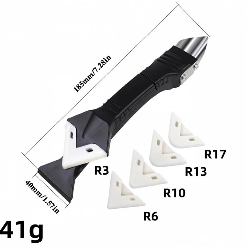 1Set Multifunction Coner Caulking Tool Silicone Scraper Glue Remover Knife Angle Beauty Crevice Spatula Tool Grout Scraper