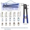 86Pcs with Metric Nuts Assortment Blind Hand Riveter Threaded Insert Rivet Tool  Home Furnishings