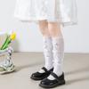 Schleife Stern Ausgeschnitten Gaze Koreanischer Stil Strümpfe Kinder Strumpfwaren Kniestrümpfe Mädchen Lange Socken