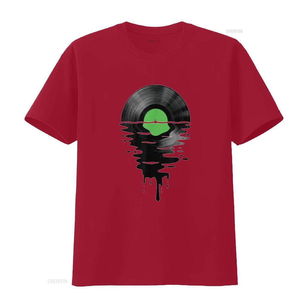 Mens Vinyl Record Music LP Classic 80s Sunset T Shirt White X Large vintage Washed Slightly streetwear Soft Casual Comfortable