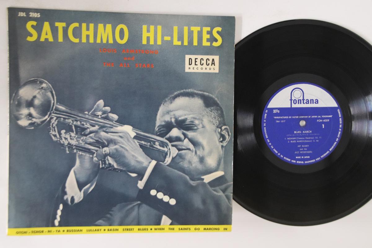 

10inch Record LOUIS ARMSTRONG - Satchmo Hi-lites JDL2105 DECCA Japan Jazz Used