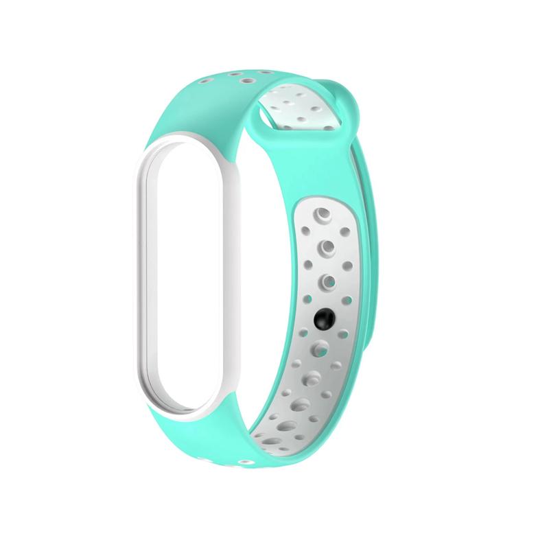 

Силиконовый ремешок для Xiaomi Mi Band 6 5 4 3, спортивный браслет для часов, ремешок для Xiaomi mi Band 3 4 5, браслет Miband 4 3 5, ремешок Mi Band 5 6 белый/синий