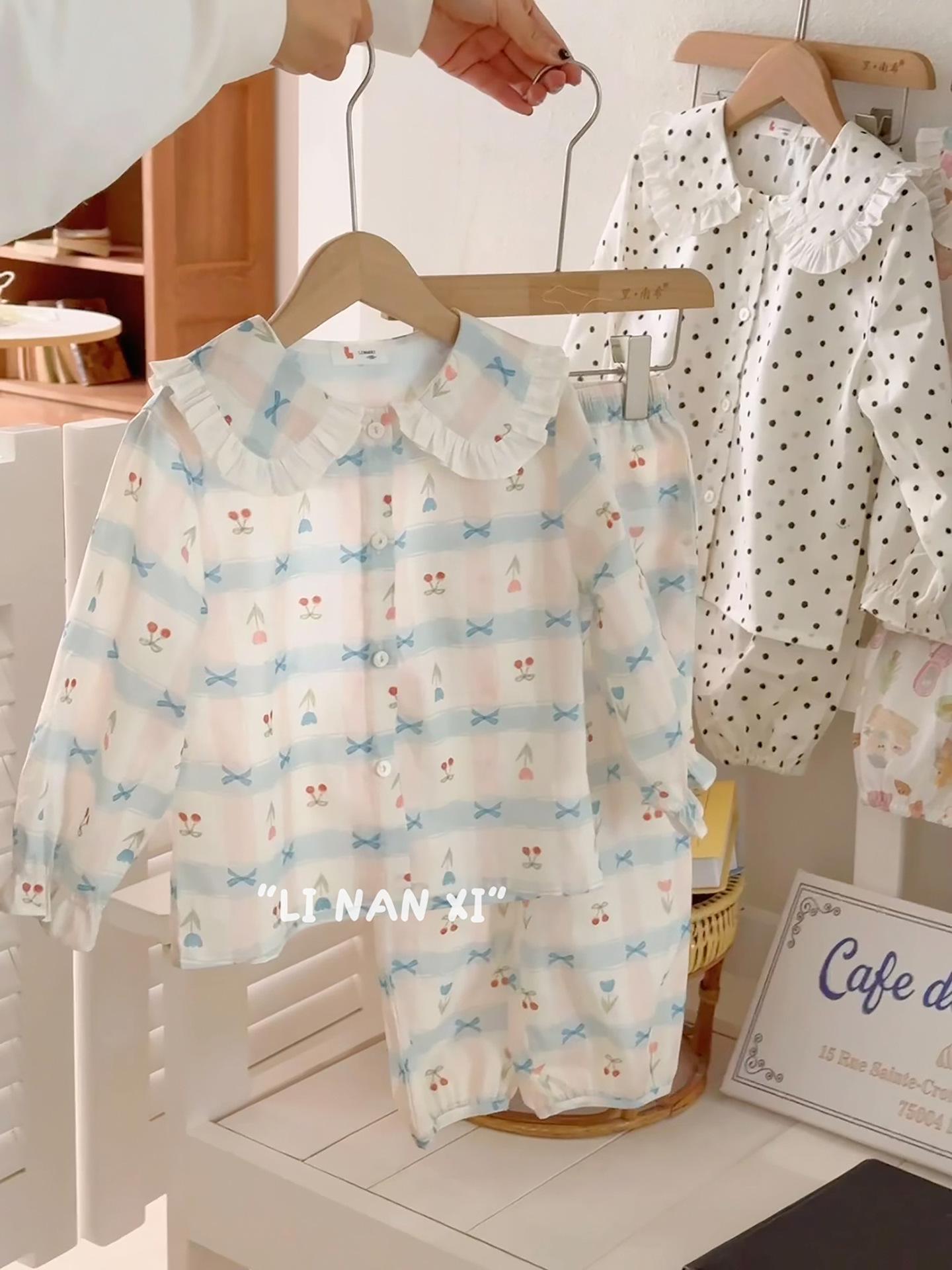 

Детский весенний комплект пижамы принцессы из 100% хлопка, 2025 год 130cm