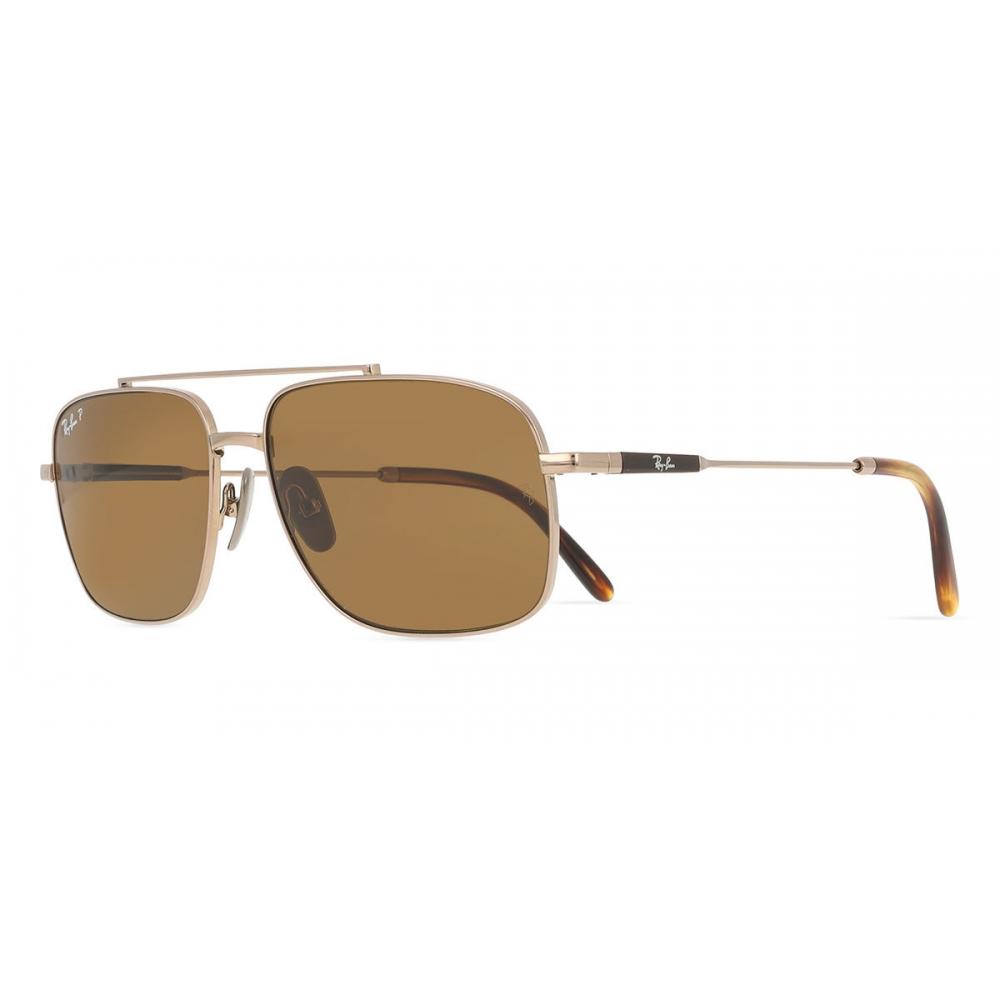 Ray Ban Unisex Michael Titanium Polarized Sunglasses 9266an